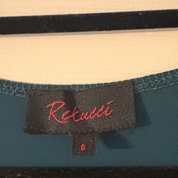 Elegant Teal Flattering Dress - Picture 3 of 4